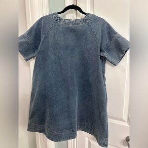 Casual Blue Denim Mini Dress